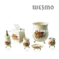 Conjunto de banho de porcelana com decalque (WBC0452A)